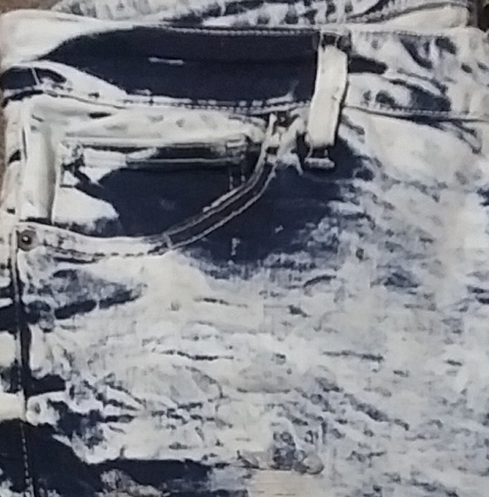 White ripped jeans and Blue ripped jeans